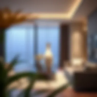 Stylish Tall Vase in Minimalist Interior Stylish tall vase as a focal point in minimalist interior design