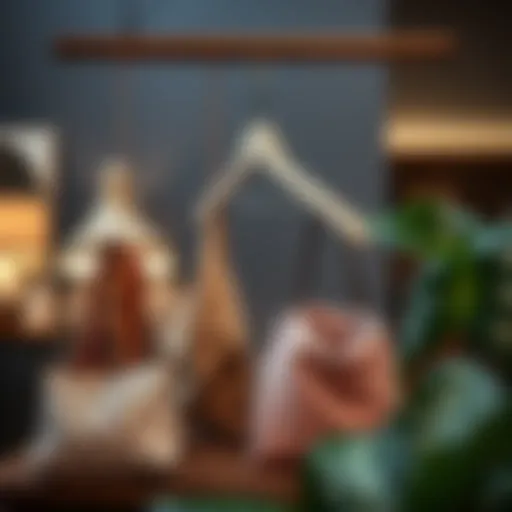 A stylish accessories hanger showcasing various design elements