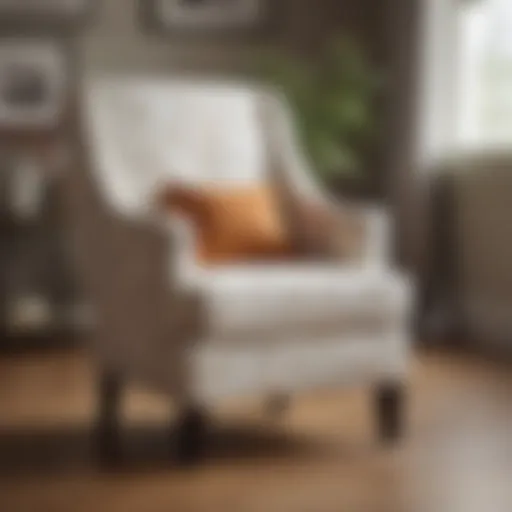 Elegant Crate and Barrel chair cover showcasing modern design