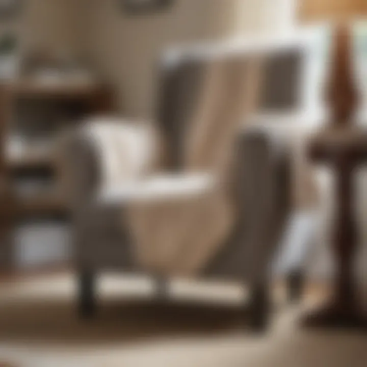 Maintenance tips for chair covers with cleaning supplies