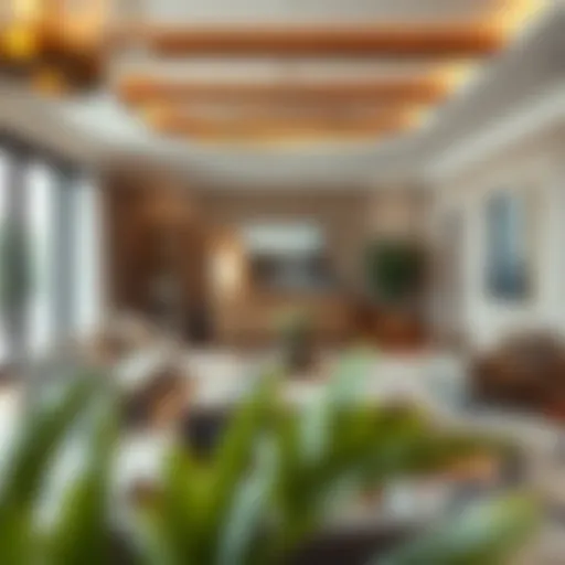 Elegant room layout showcasing optimal furniture arrangement