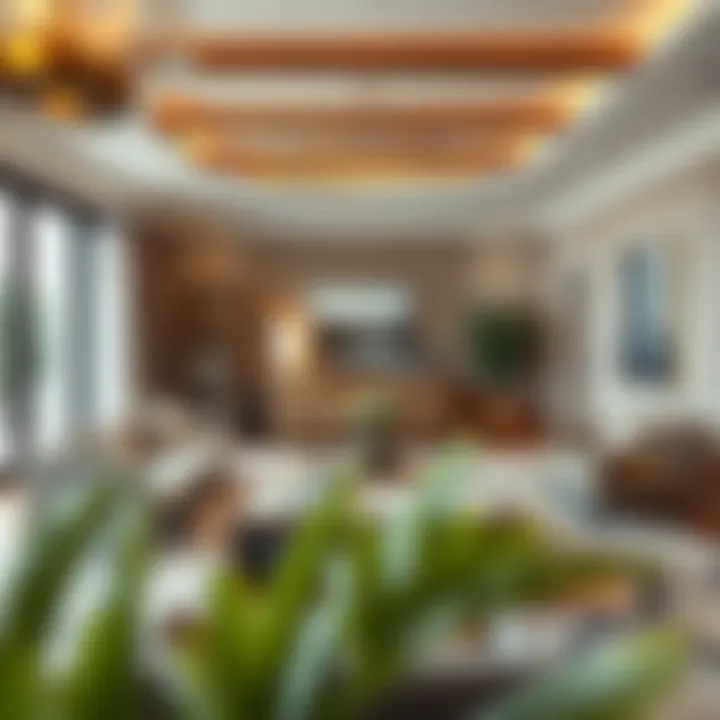 Elegant room layout showcasing optimal furniture arrangement