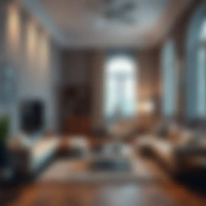 Visual representation of personalized room planning with color schemes