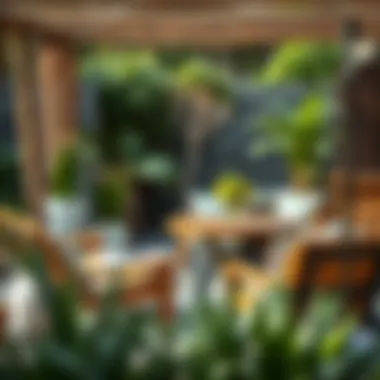 Caring for Acacia Outdoor Furniture Maintenance of acacia furniture with cleaning supplies
