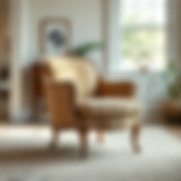 A vintage accent chair showcasing timeless craftsmanship