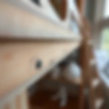 Close-up of quality materials used in loft bed construction