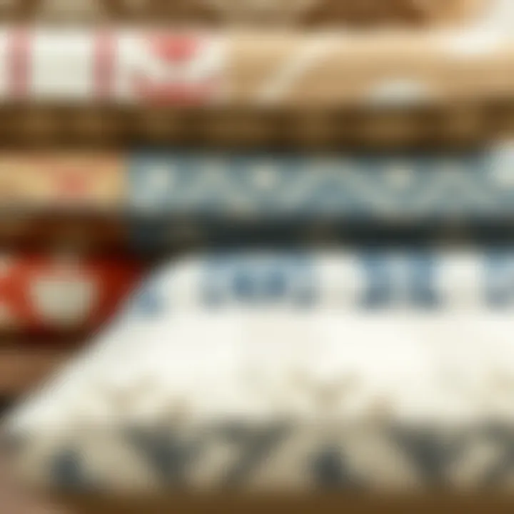 A variety of fabric choices for outdoor cushions