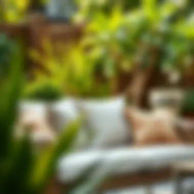 Sustainable Style: Maintenance for Longevity Well-maintained outdoor cushions in a garden setting