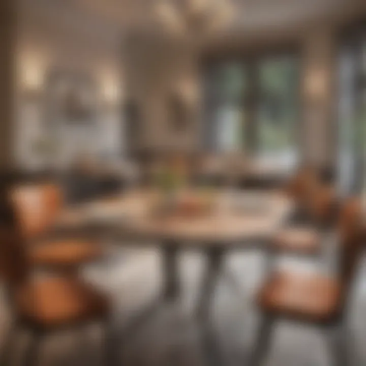 Elegant mini eating table enhancing social dining experience