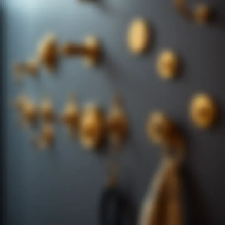 Collection of diverse brass wall hooks highlighting various styles