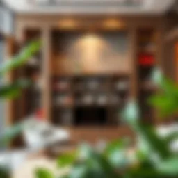 Elegant open back bookcase showcasing modern design