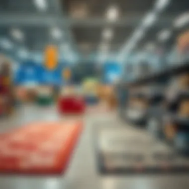 Diverse 5x10 Rug Designs at Walmart Various 5x10 rug designs displayed at Walmart