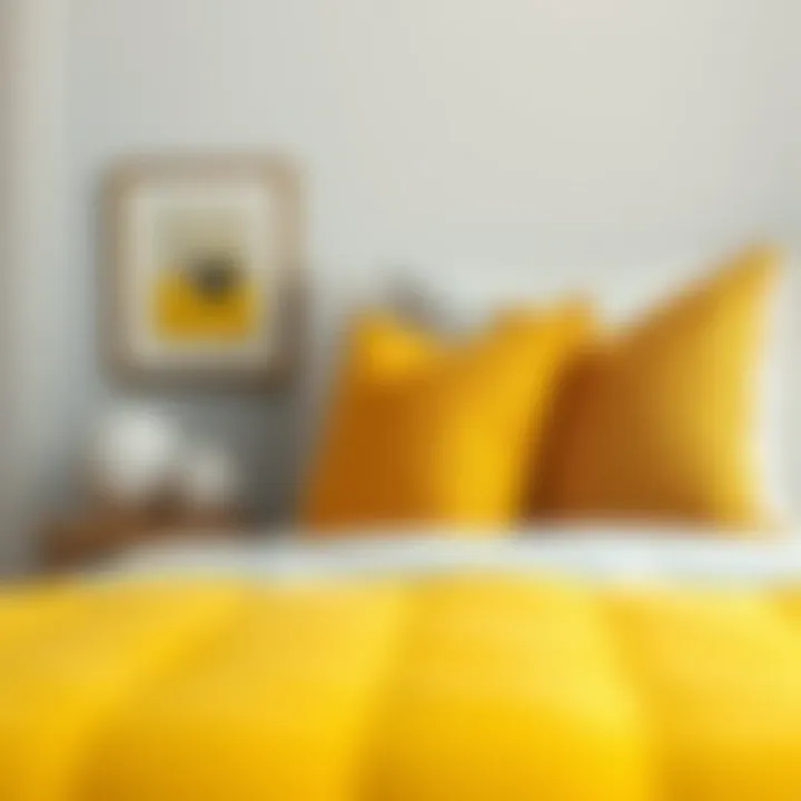 Color palette showcasing the impact of yellow in interior design