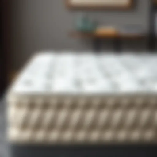 Elegantly designed extra thick futon mattress showcasing its luxurious texture
