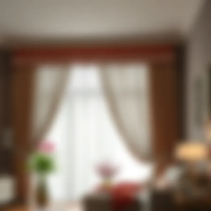 Illustration of installation techniques for ceiling-hung curtains