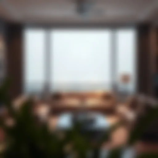 Elegant installation of Levolor solar shades in a modern living room