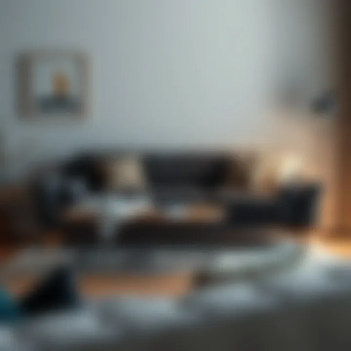 Stylish sleeper sofa showcasing contemporary decor