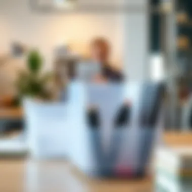 Versatile Use of Plastic Dividers Versatile plastic dividers in use within a modern workspace.