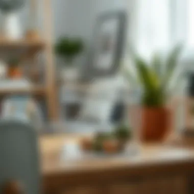 Round acrylic container used for organizational purposes in a home setting