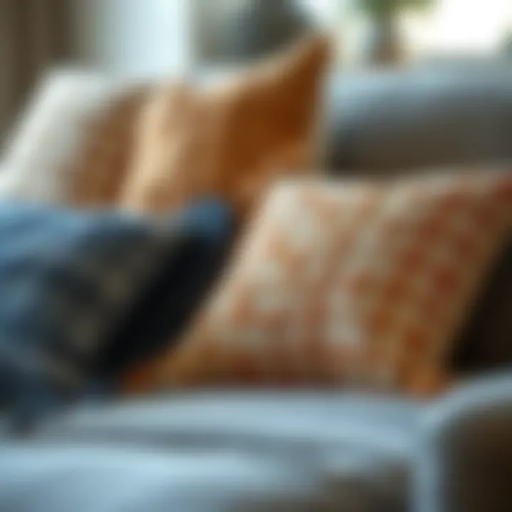 Diverse materials used in pillow design