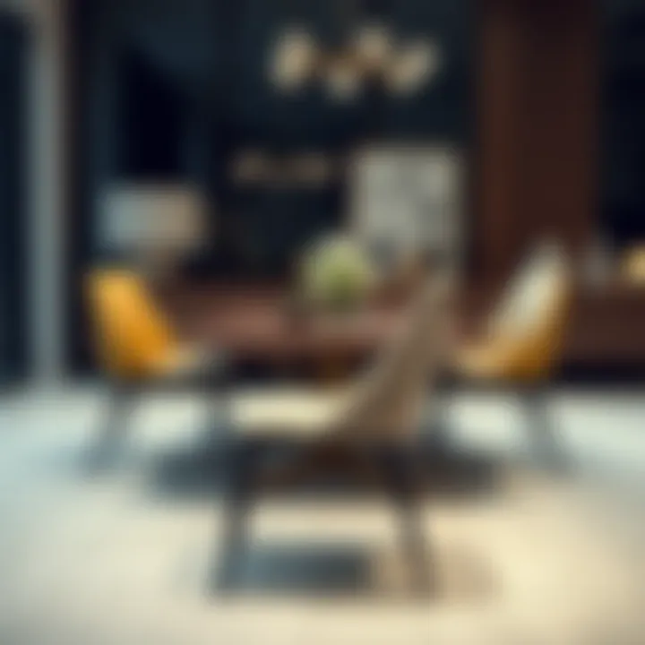 Sleek modern dining chair design